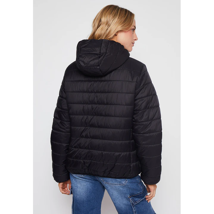 Parka Basic Mujer Negro Familyshop 2