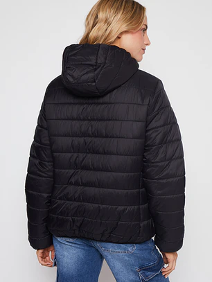 Parka Basic Mujer Negro Familyshop