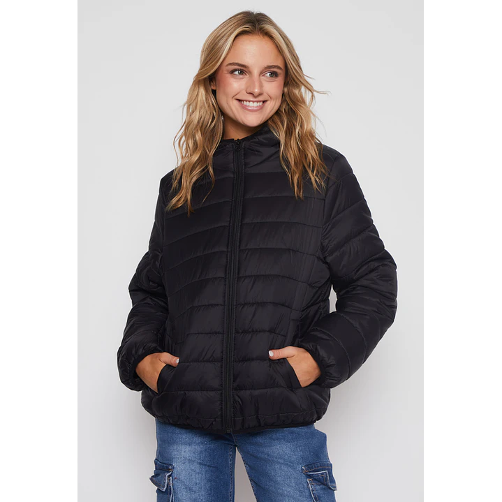 Parka Basic Mujer Negro Familyshop 1