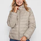 Parka Basic Mujer Beige Familyshop - Miniatura 1