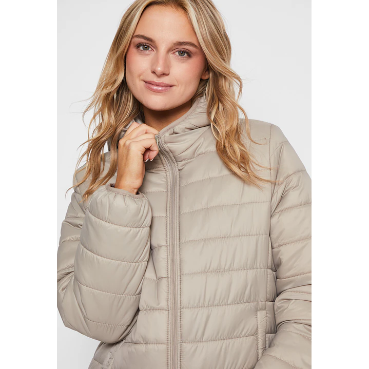 Parka Basic Mujer Beige Familyshop 3