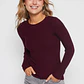 Sweater Abierto Mujer Burdeo Familyshop - Miniatura 1