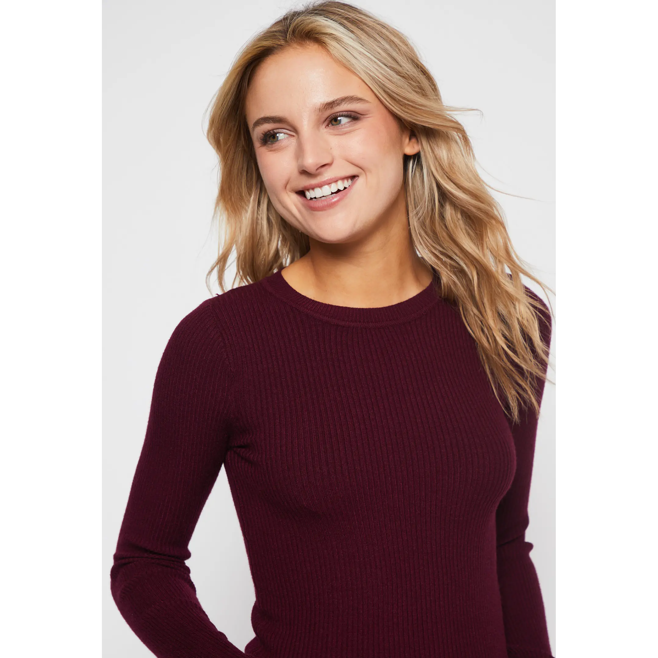 Sweater Abierto Mujer Burdeo Familyshop 3