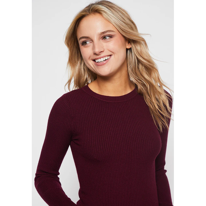 Sweater Abierto Mujer Burdeo Familyshop 3