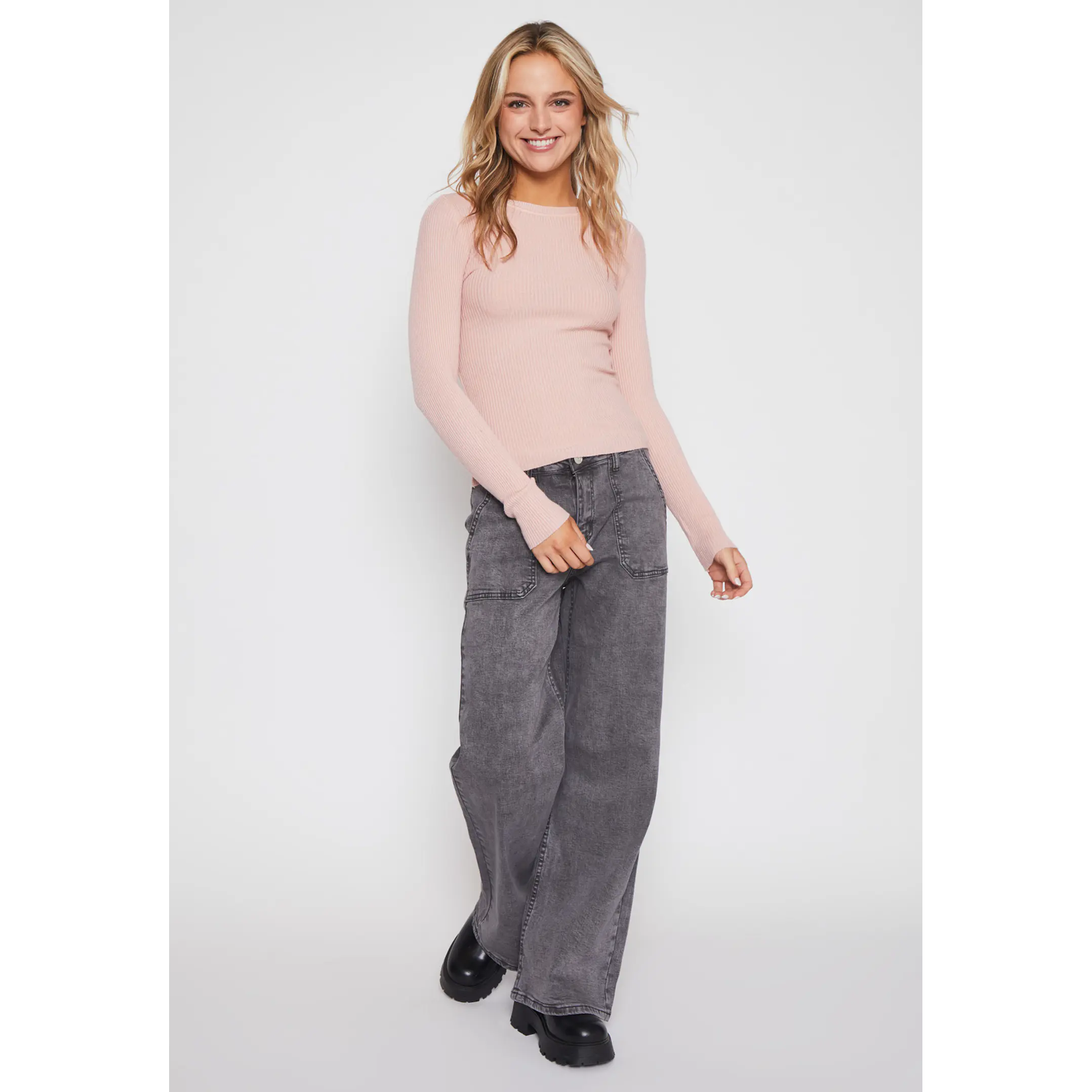 Sweater Abierto Mujer Rosado Familyshop 4