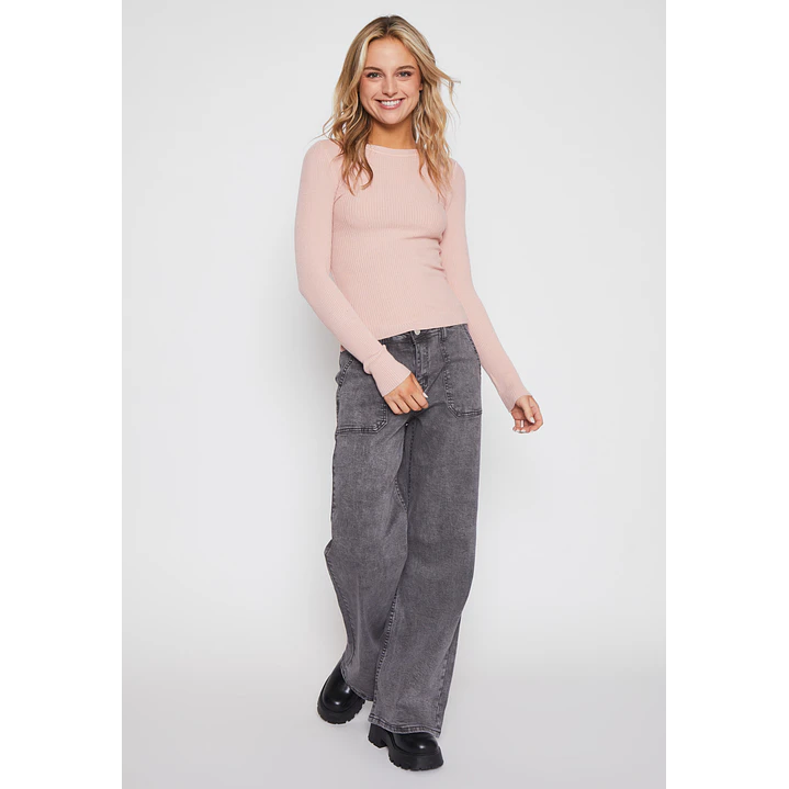 Sweater Abierto Mujer Rosado Familyshop 4