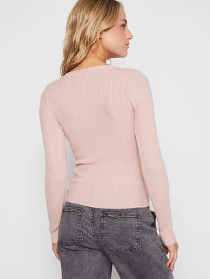 Sweater Abierto Mujer Rosado Familyshop