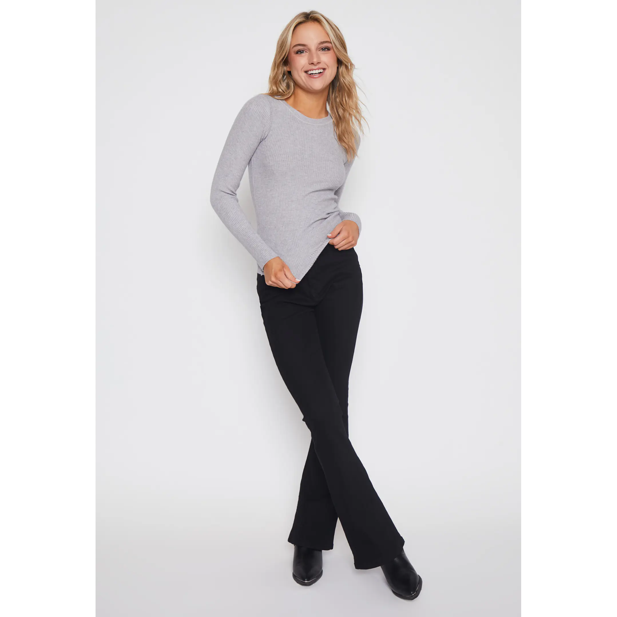 Sweater Abierto Mujer Gris Familyshop 5