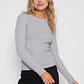 Sweater Abierto Mujer Gris Familyshop - Miniatura 1
