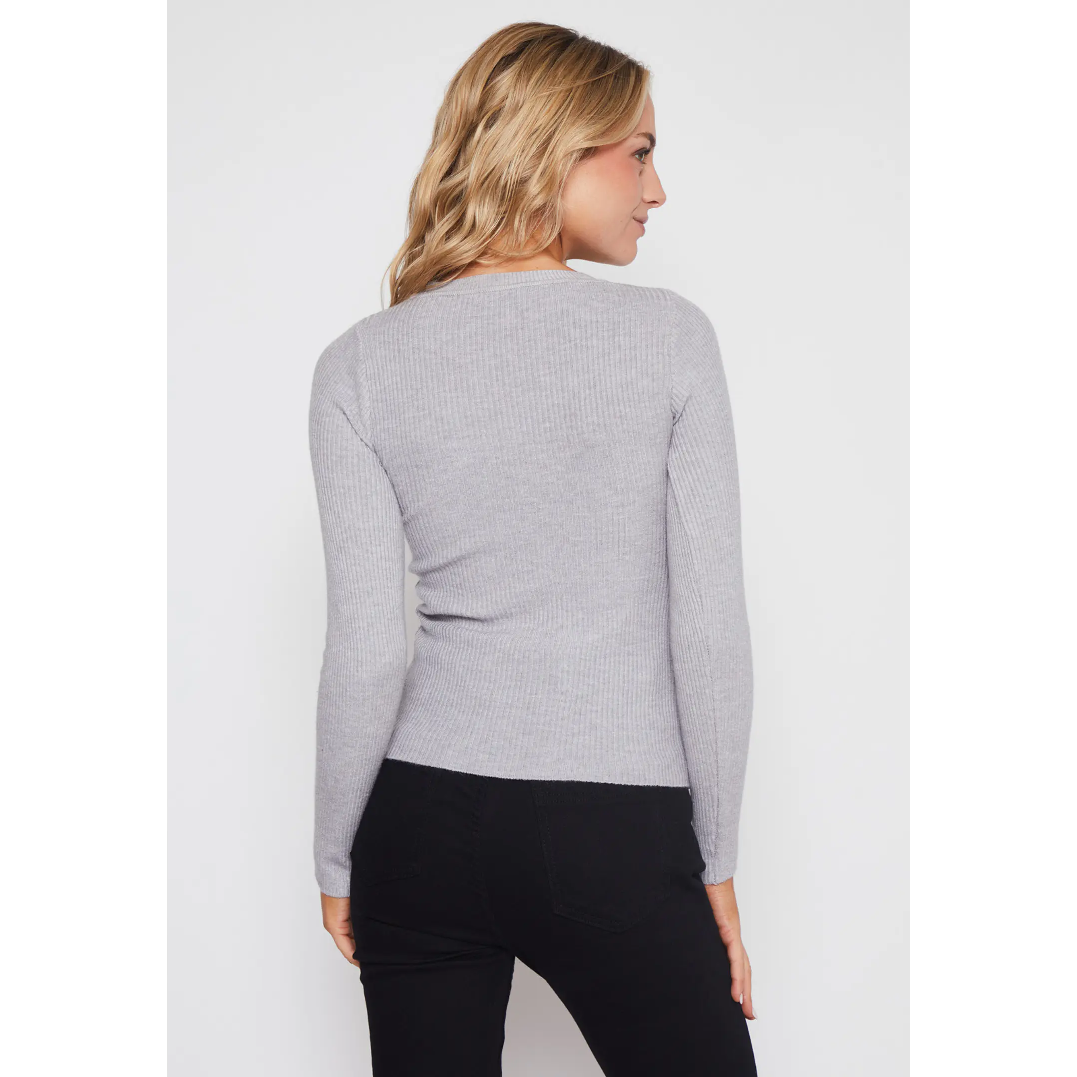 Sweater Abierto Mujer Gris Familyshop 2