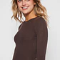 Sweater Abierto Mujer Café Familyshop - Miniatura 3