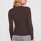 Sweater Abierto Mujer Café Familyshop - Miniatura 2