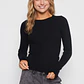 Sweater Abierto Mujer Negro Familyshop - Miniatura 1