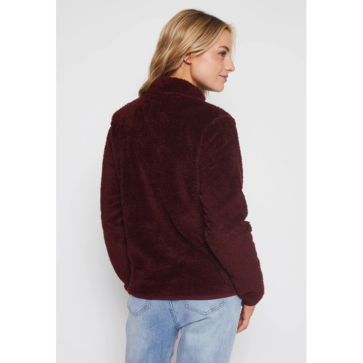 Polar Peludo Alto Mujer Burdeo Familyshop 2