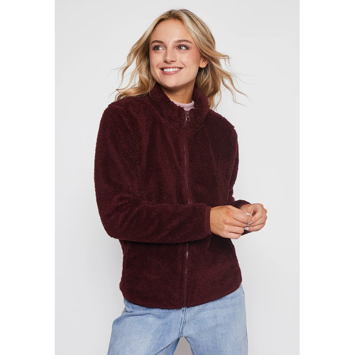Polar Peludo Alto Mujer Burdeo Familyshop 1
