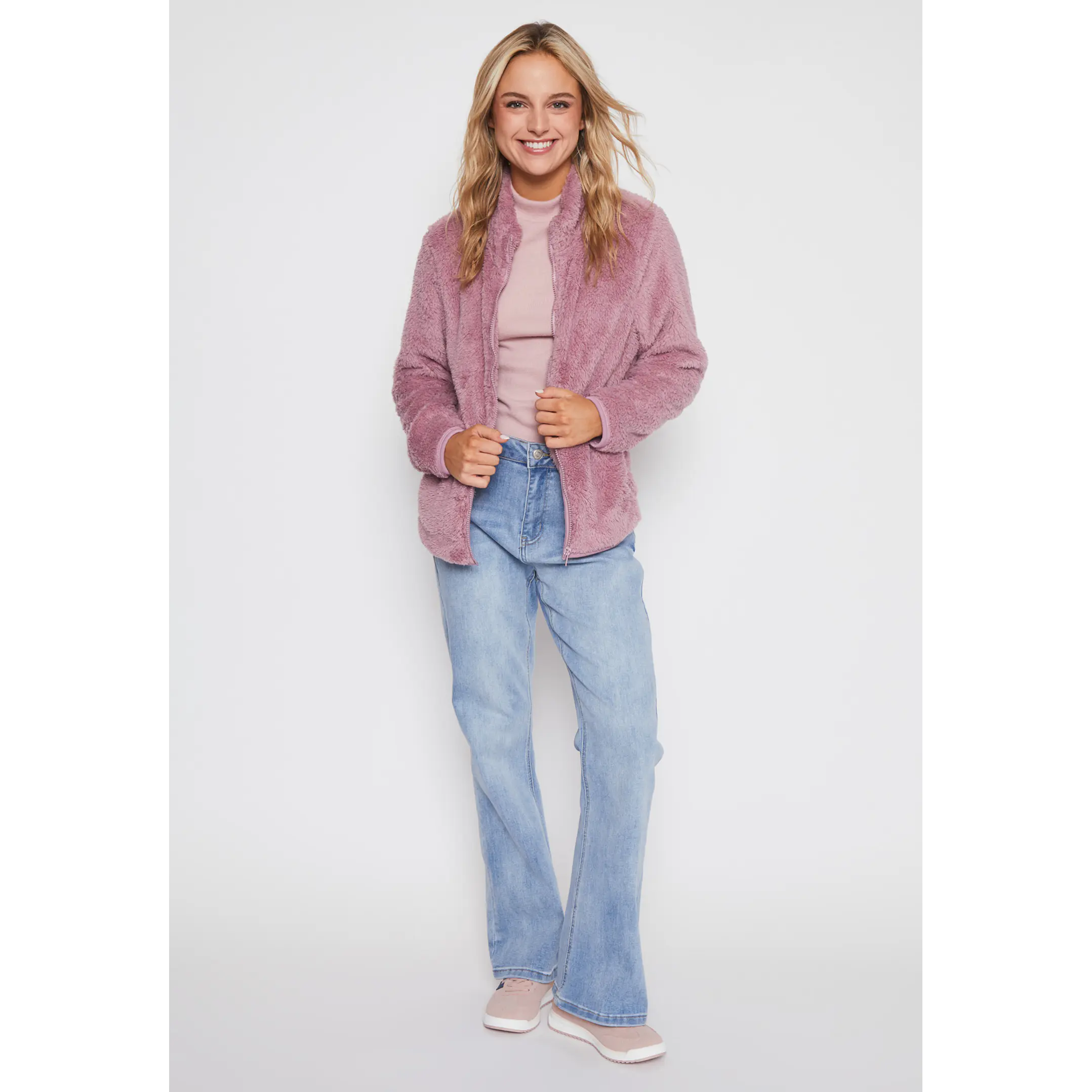 Polar Peludo Mujer Rosado Familyshop 4