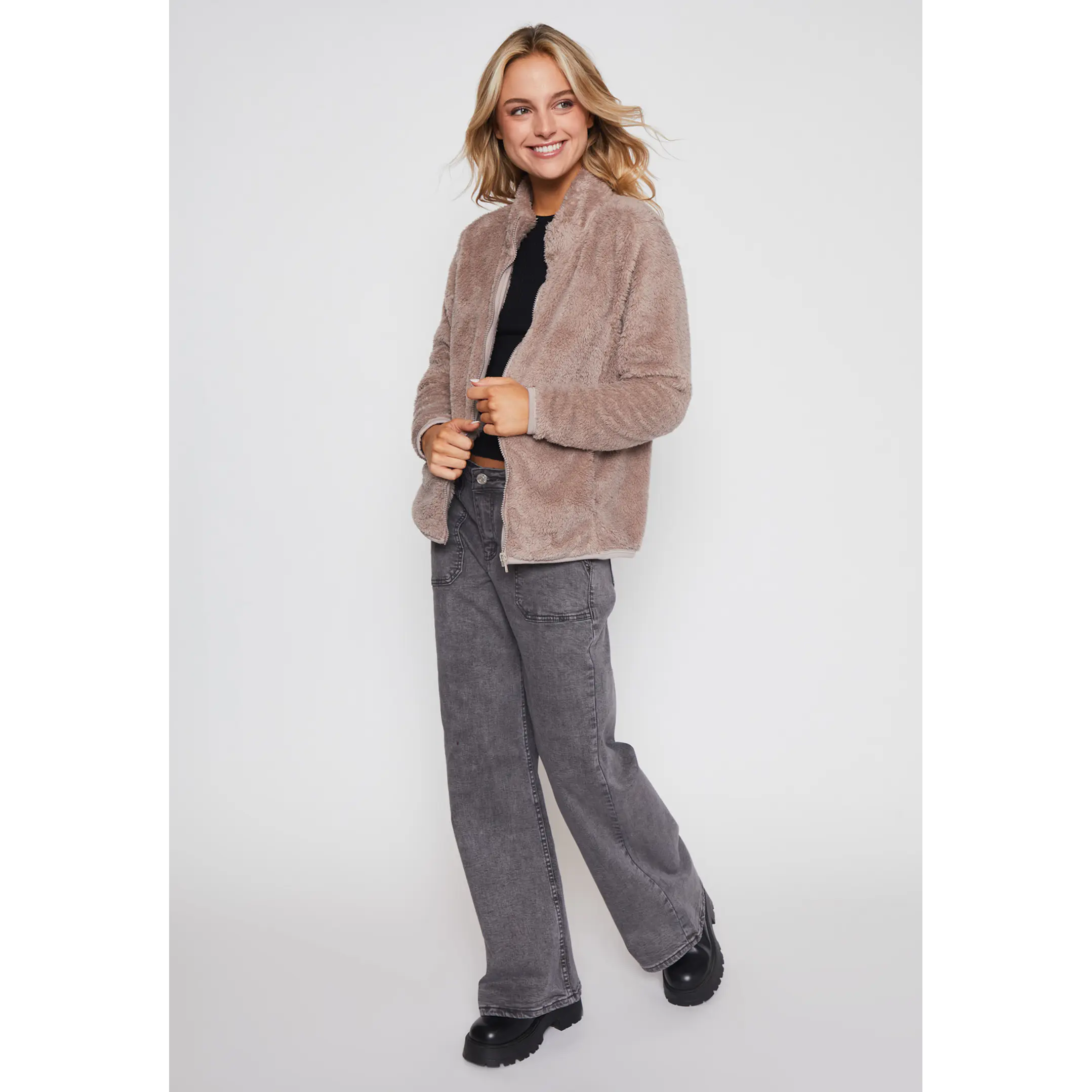 Polar Peludo Alto Mujer Arena Familyshop 4