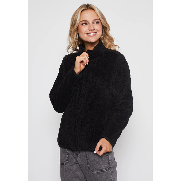 Polar Peludo Alto Mujer Negro Familyshop 1