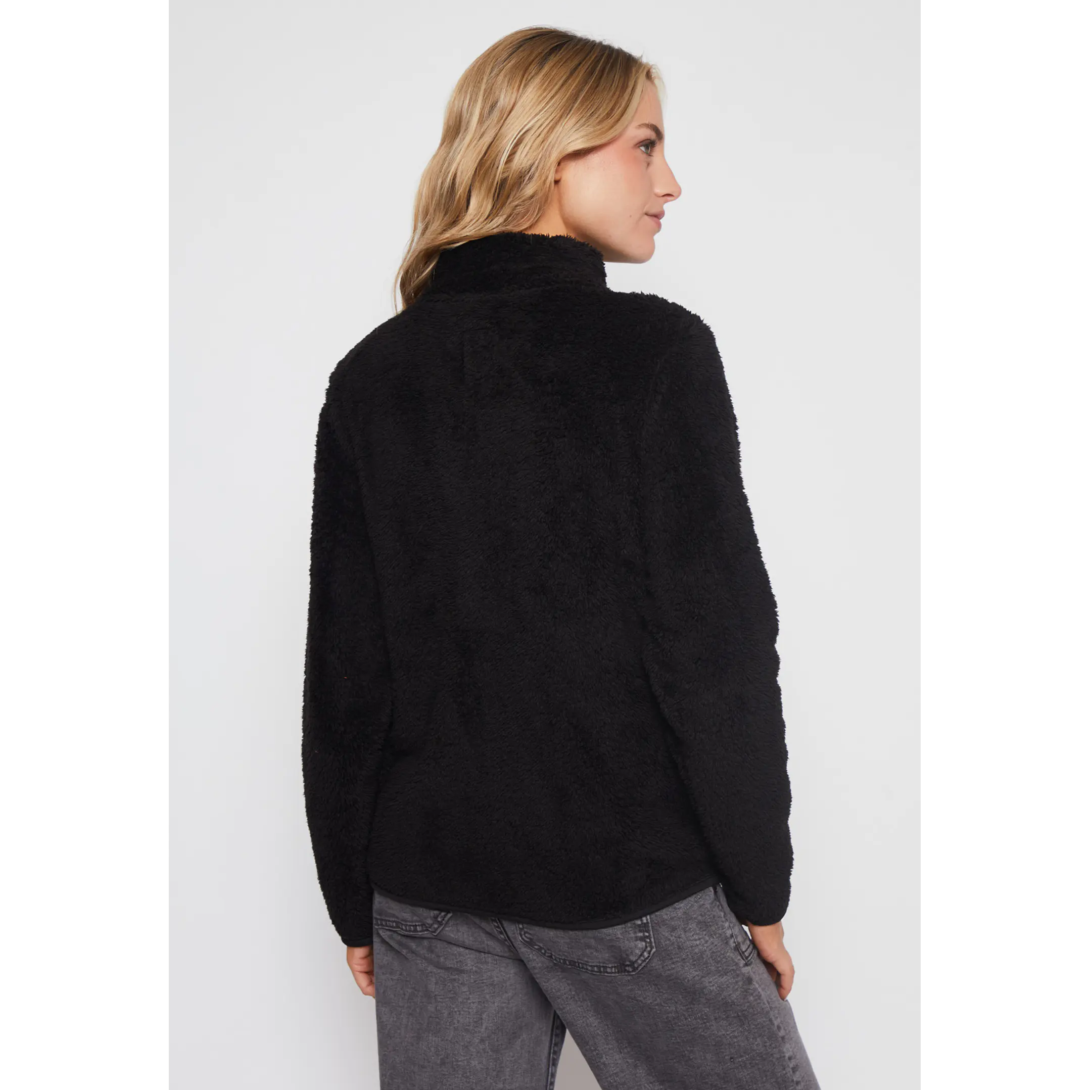 Polar Peludo Alto Mujer Negro Familyshop 2
