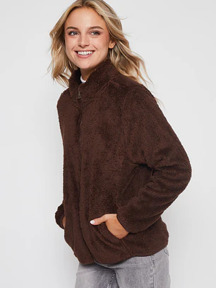 Polar Peludo Mujer Café Familyshop