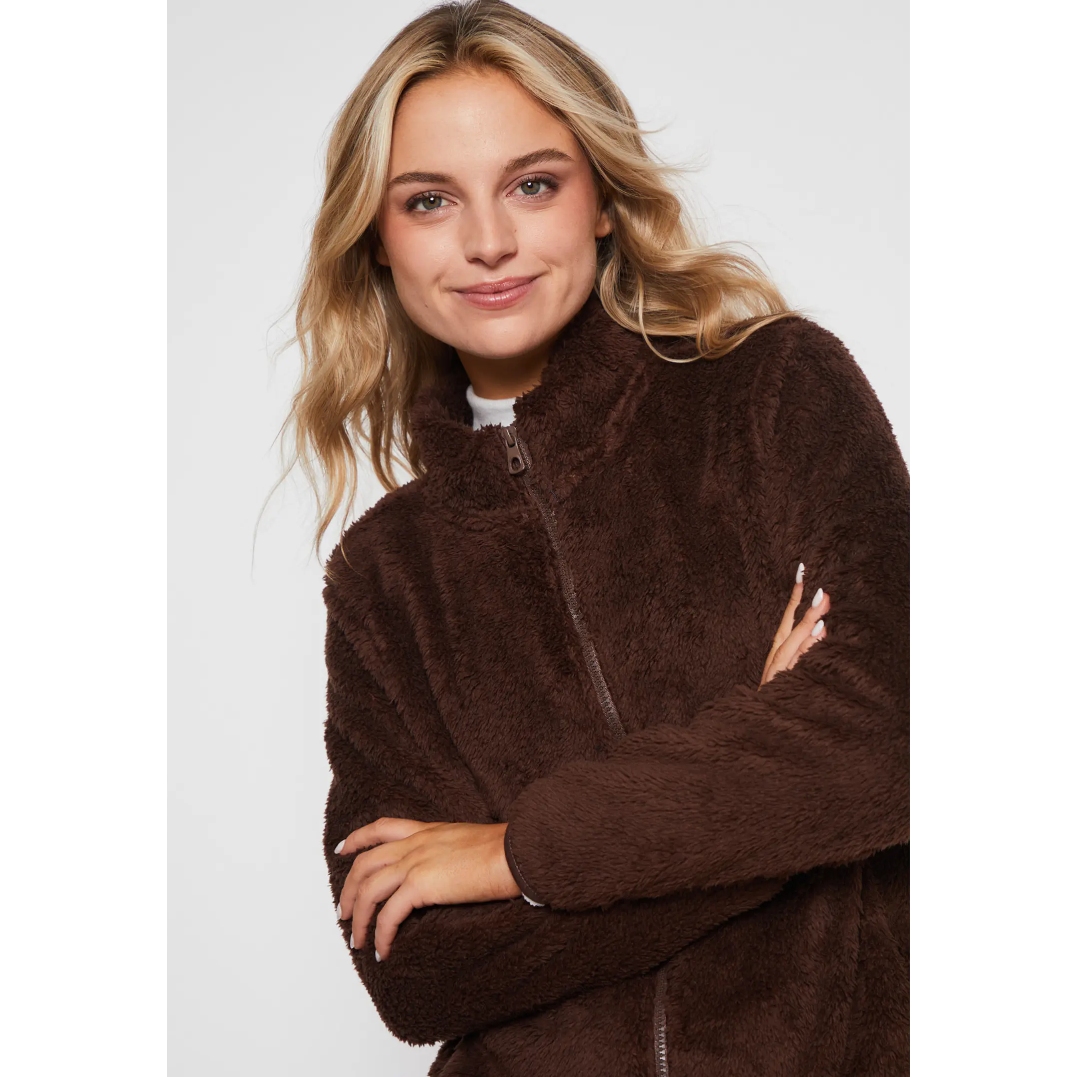 Polar Peludo Mujer Café Familyshop 3