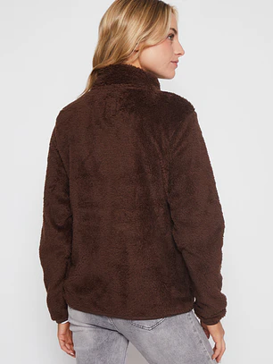 Polar Peludo Mujer Café Familyshop