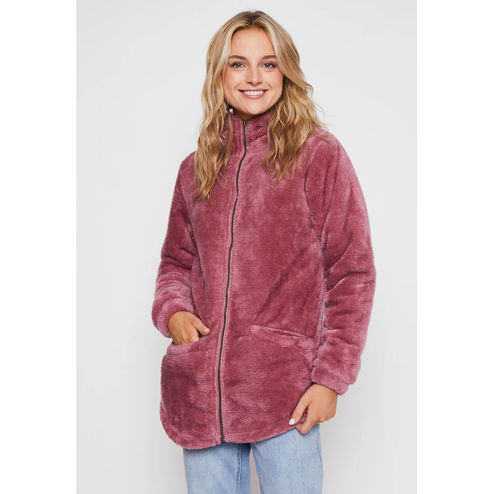 Polar Peludo Gorro Mujer Rosado Familyshop 1