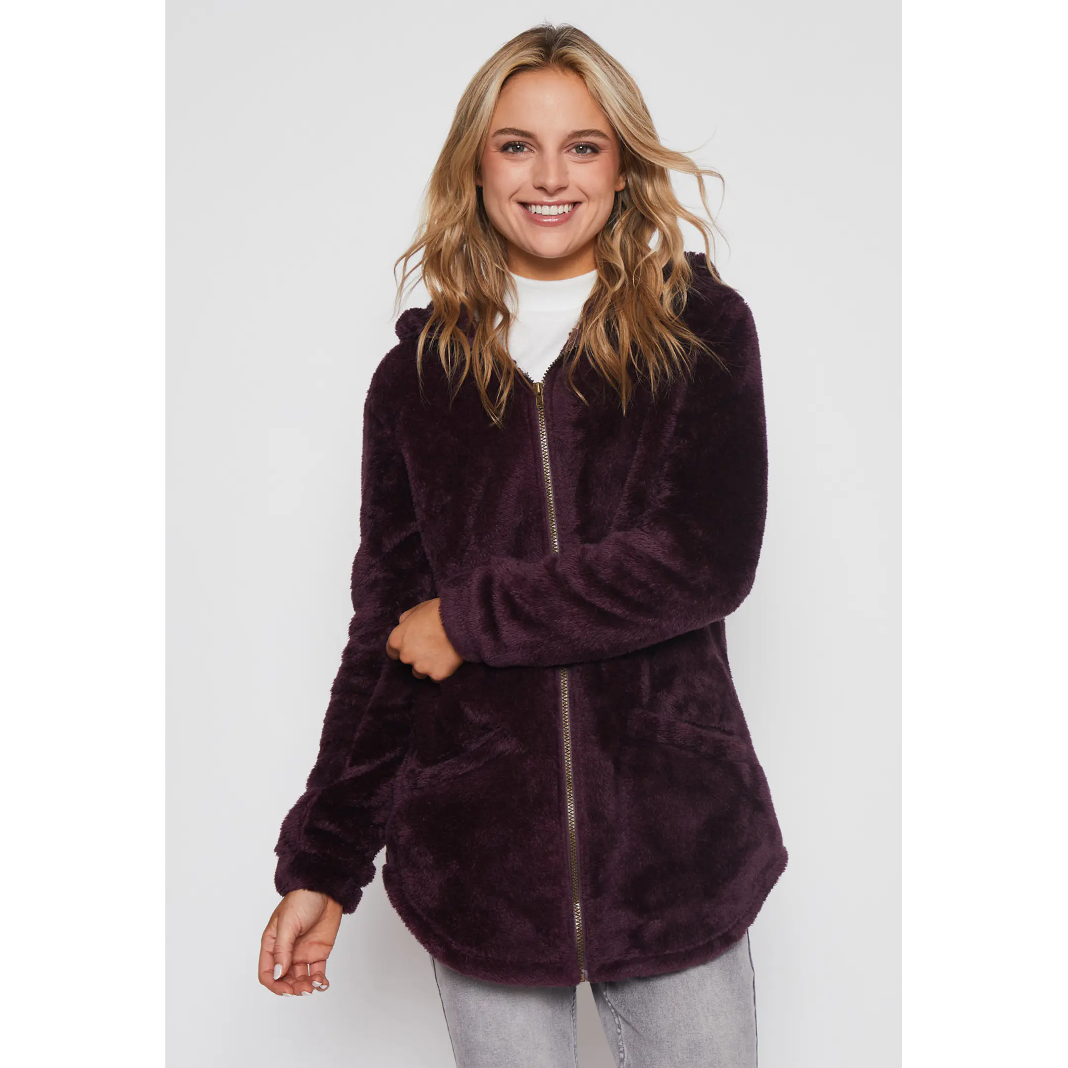 Polar Peludo Mujer Uva Familyshop 1