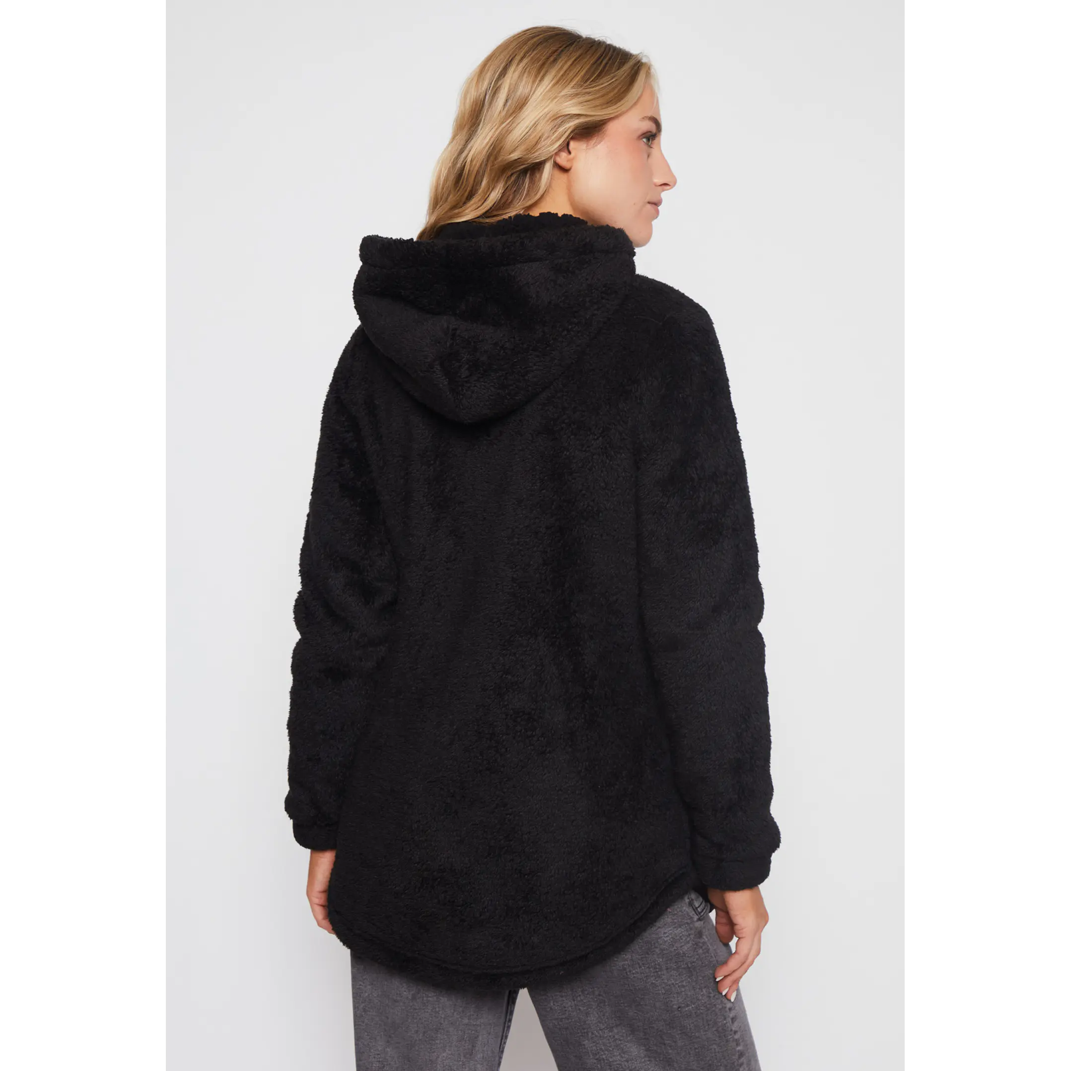 Polar Peludo Gorro Mujer Negro Familyshop 2