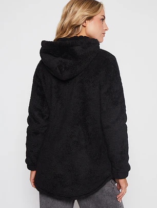 Polar Peludo Gorro Mujer Negro Familyshop