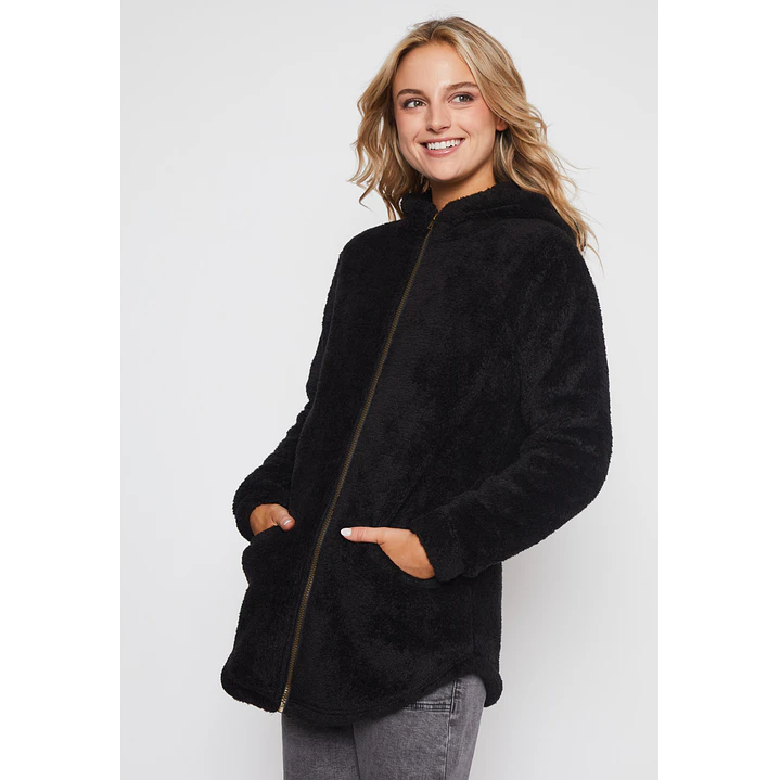 Polar Peludo Gorro Mujer Negro Familyshop 1