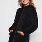 Polar Peludo Gorro Mujer Negro Familyshop - Miniatura 1