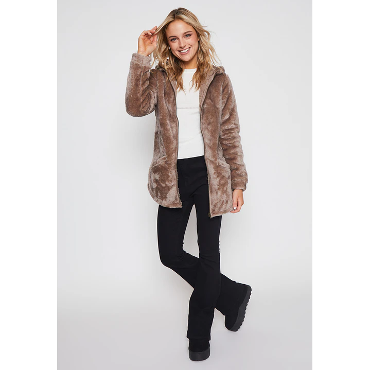 Polar Peludo Gorro Mujer Beige Familyshop 4