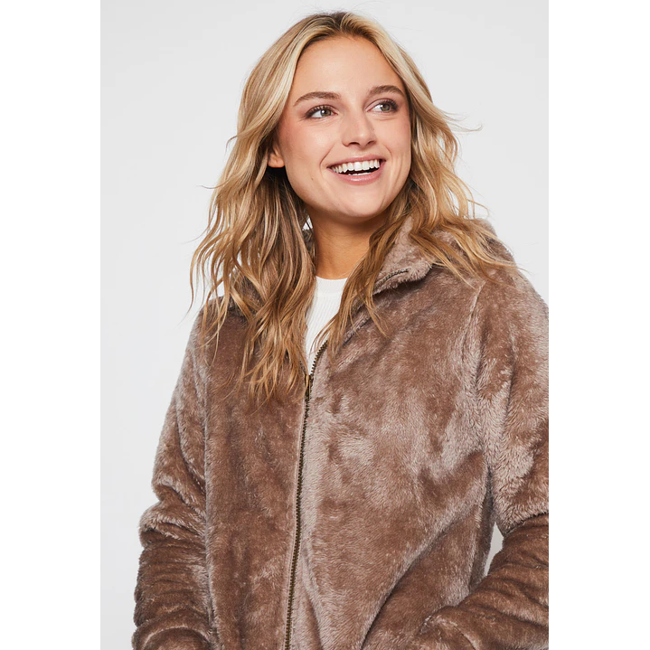 Polar Peludo Gorro Mujer Beige Familyshop 3