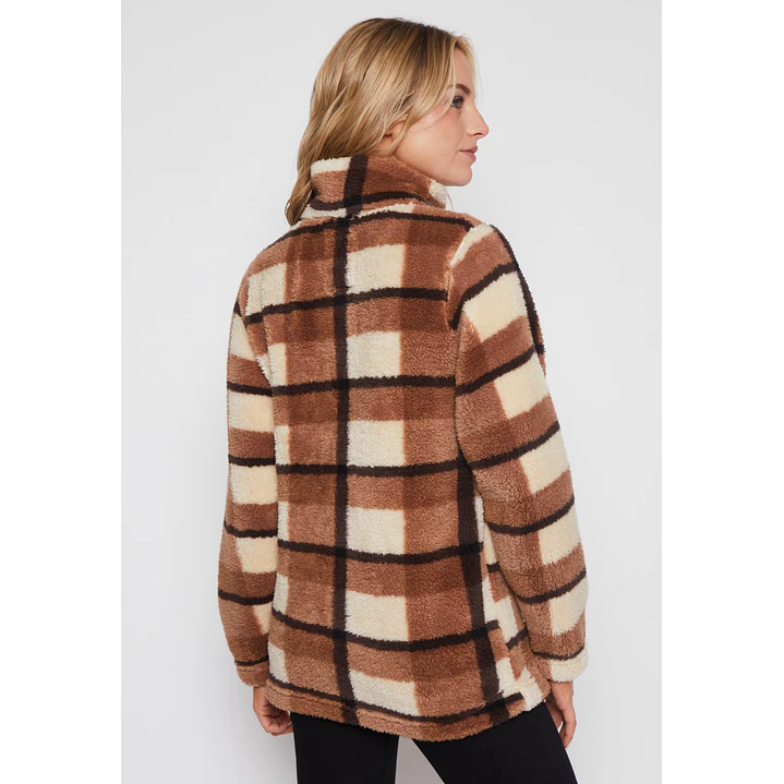 Chaqueta Cuadrado Mujer Café Familyshop 2