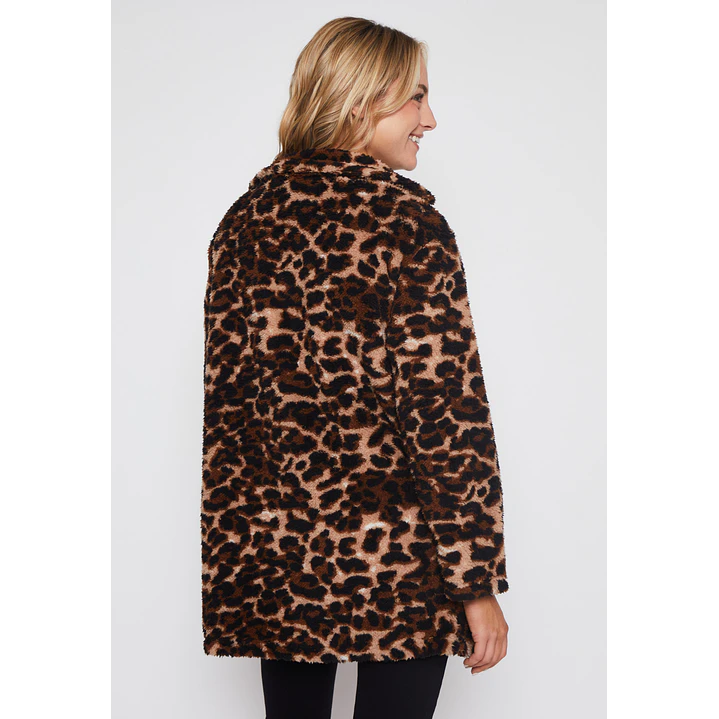 Chaqueta Peludo Mujer Café Familyshop 2