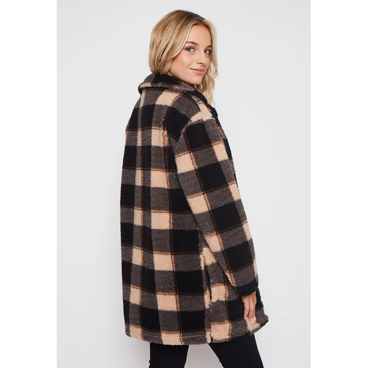Chaqueta Peludo Mujer Negro Familyshop 2