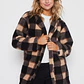 Chaqueta Peludo Mujer Negro Familyshop - Miniatura 1