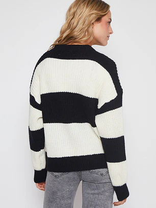Sweater Franja Mujer Crudo Familyshop