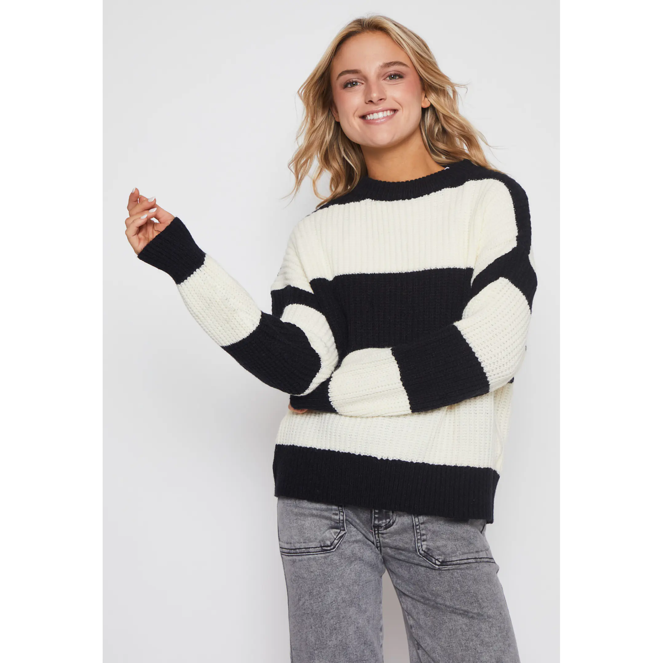 Sweater Franja Mujer Crudo Familyshop 1