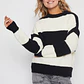 Sweater Franja Mujer Crudo Familyshop - Miniatura 1