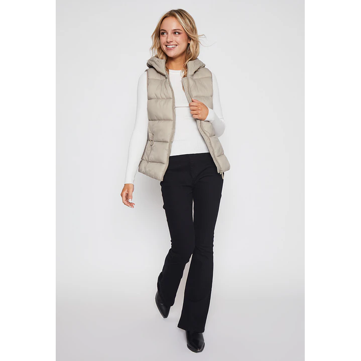 Parka Corta Mujer Beige Familyshop 4