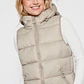 Parka Corta Mujer Beige Familyshop - Miniatura 3