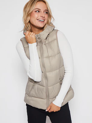 Parka Corta Mujer Beige Familyshop