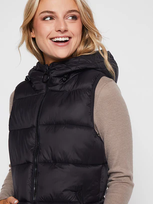 Parka Corta Mujer Negro Familyshop