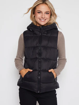 Parka Corta Mujer Negro Familyshop