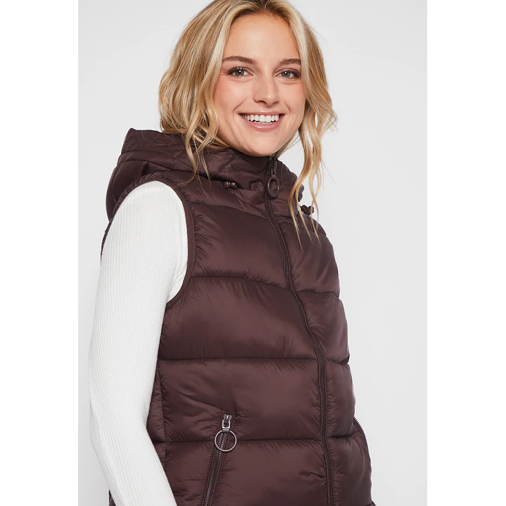 Parka Corta Mujer Café Familyshop 3