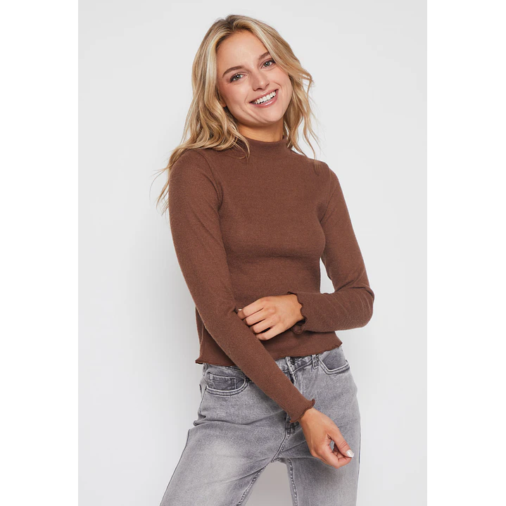 Sweater Soft Mujer Café Familyshop 1