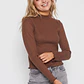 Sweater Soft Mujer Café Familyshop - Miniatura 1