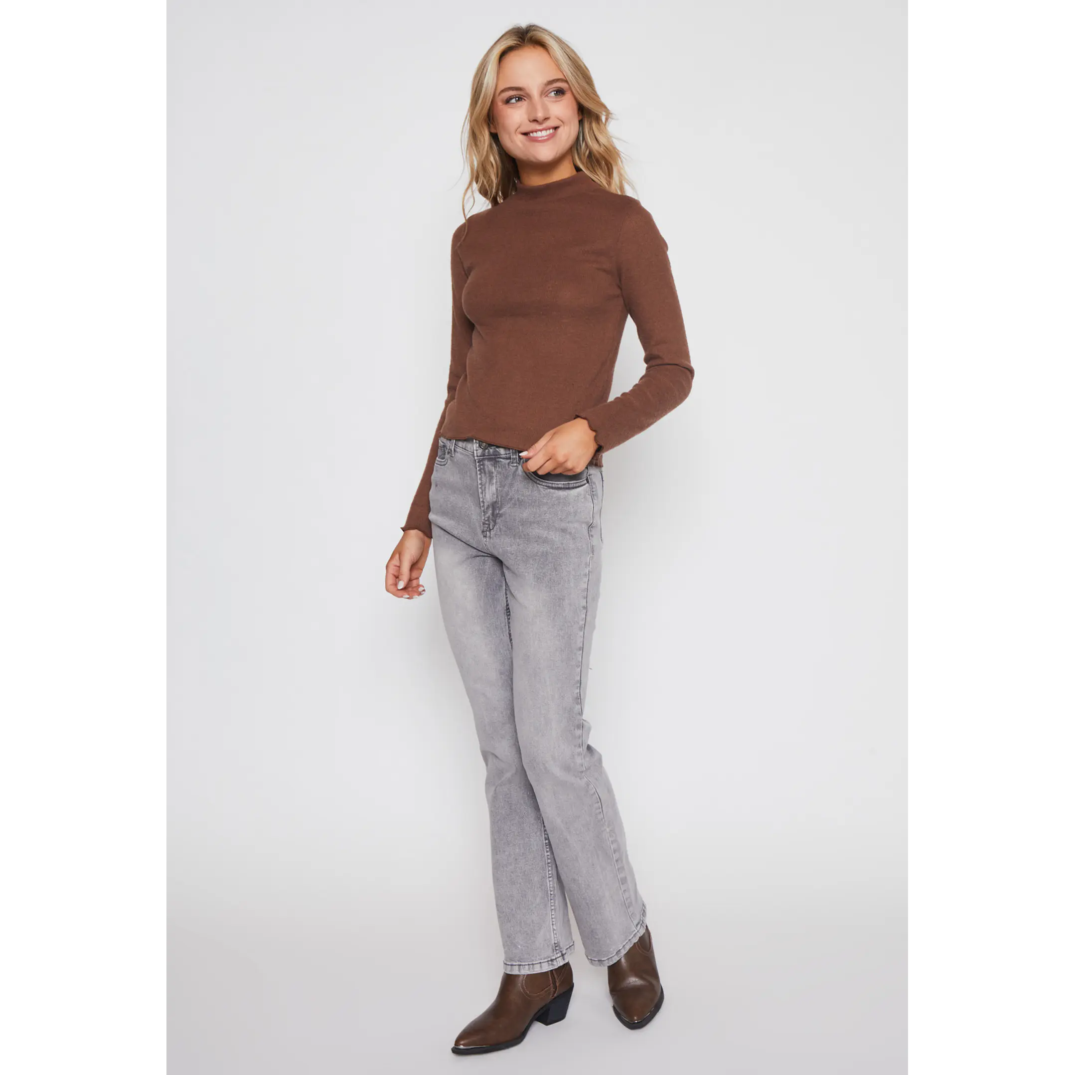 Sweater Soft Mujer Café Familyshop 4